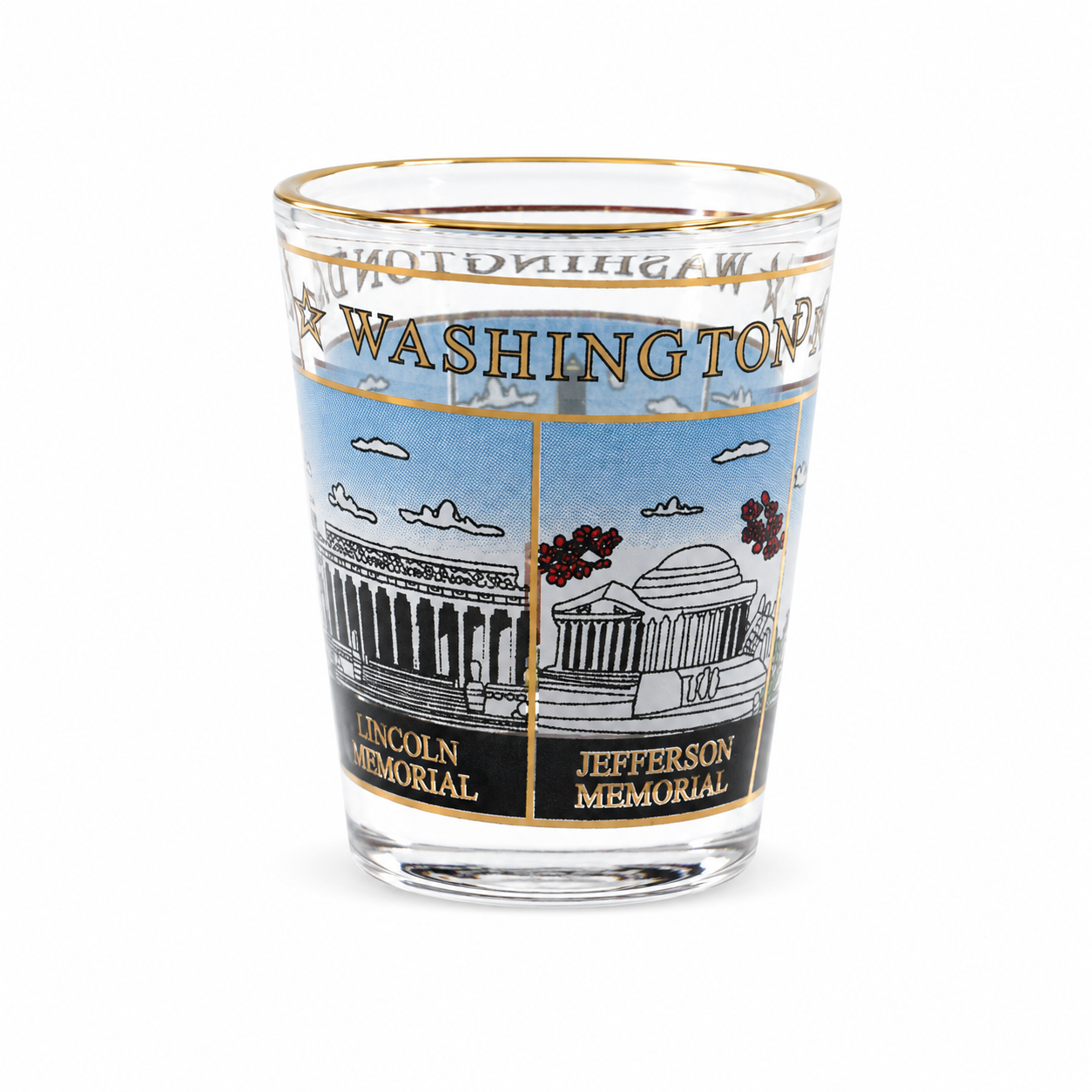 Washington D.C Historic Landmarks Souvenir Shot glass