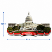 The United States Capitol Wood Magnet