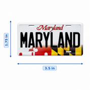Maryland License Plate Metal Magnet