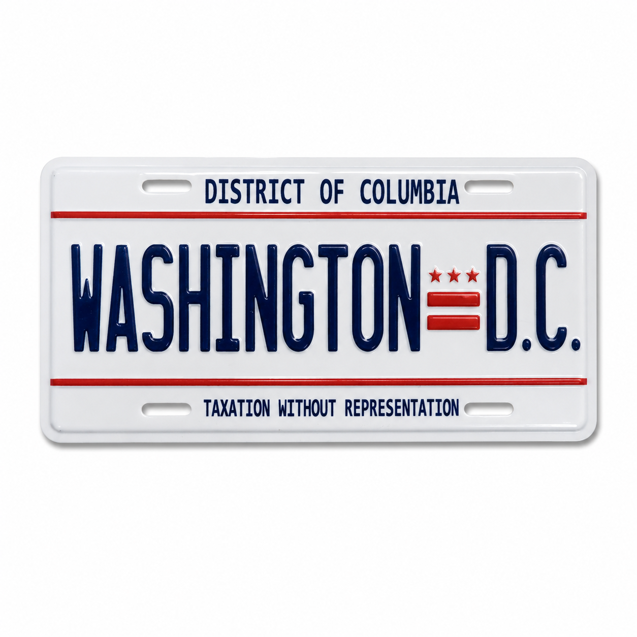 Washington DC License Plate Metal Magnet