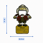 Benjamin Franklin Bottle Opener Metal Magnet