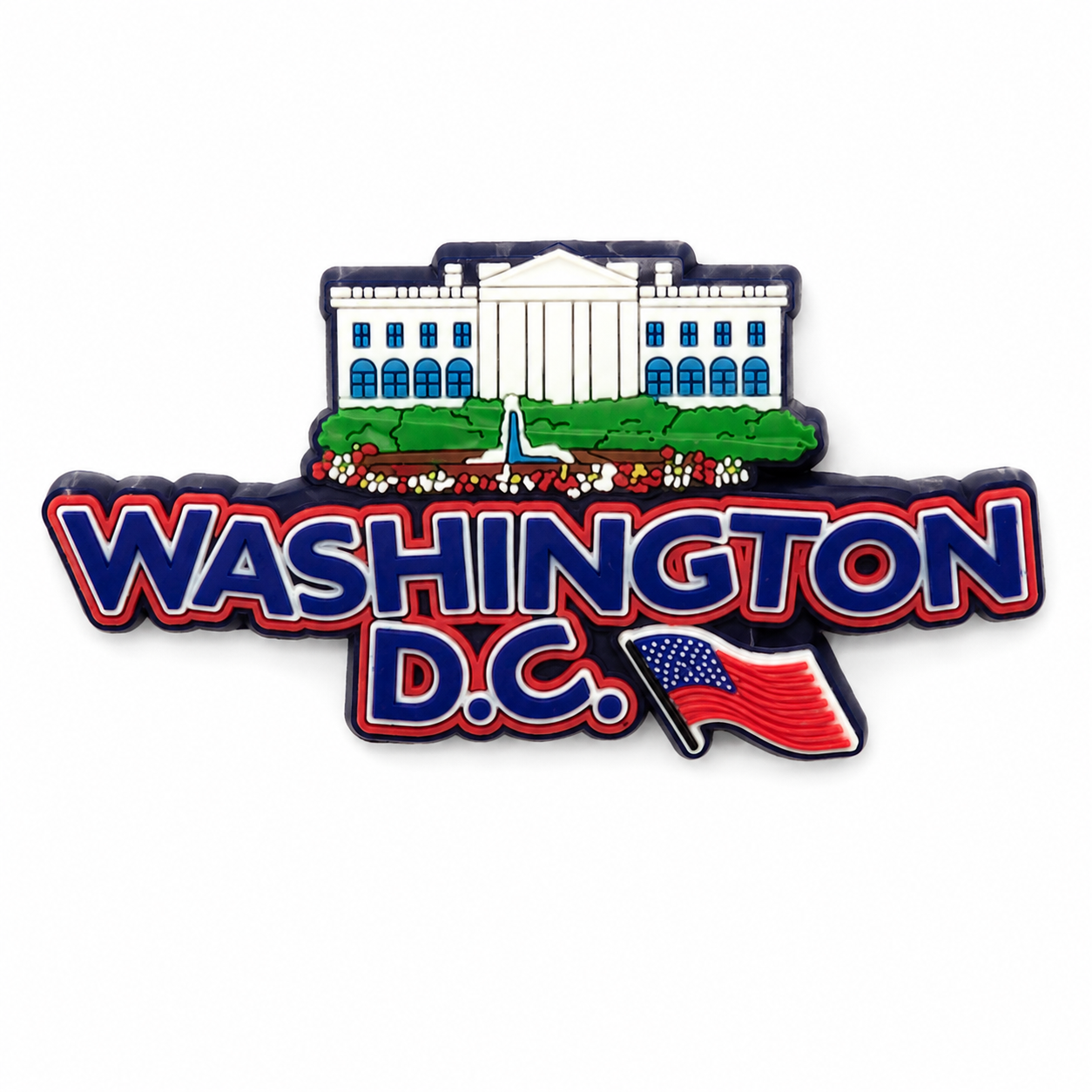Washington D.C White House Rubber Magnet