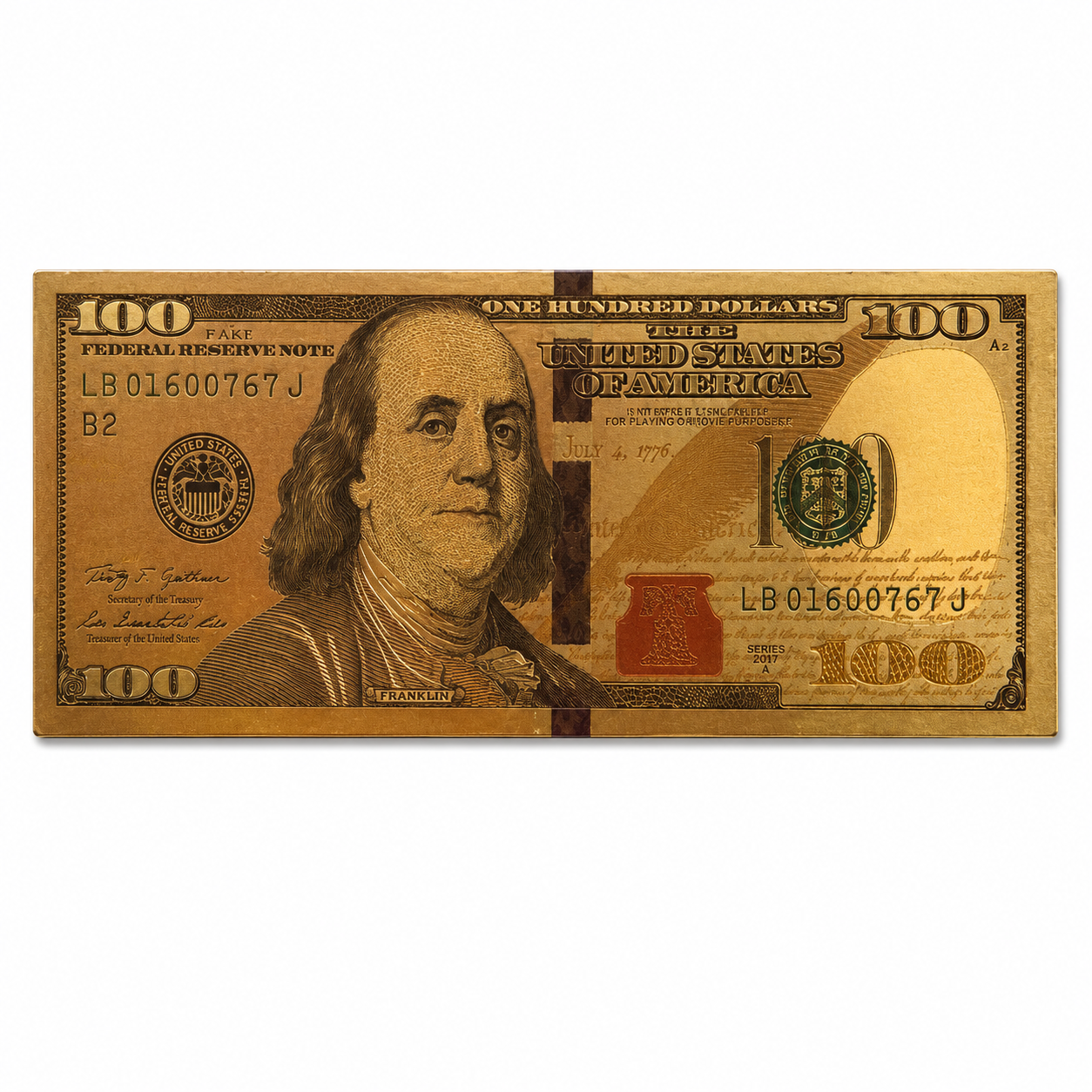 100 Dollar Bill Rubber Magnet