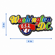 Washington, D.C. Baseball Rubber Magnet