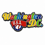 Washington, D.C. Baseball Rubber Magnet