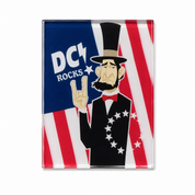 DC Rocks Abraham Lincoln Plastic Magnet