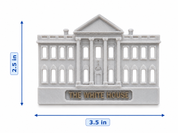 Washington D.C White House Plastic Magnet