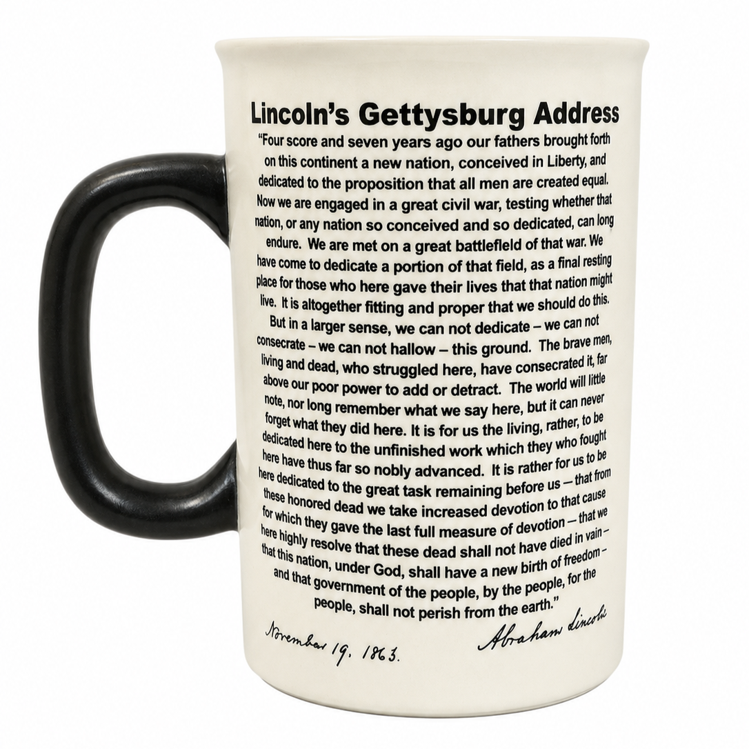 Abraham Lincoln Gettysburg Address Ceramic Mug