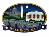 DC Night Sky & Key Bridge Ceramic Magnet