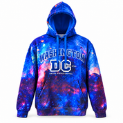 Washington DC Galaxy Print Pullover Hoodie