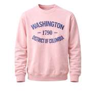 Washington DC "1790" Puff Print Crewneck
