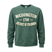 Washington DC "1790" Puff Print Crewneck