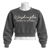 Washington DC Women’s Cropped Crewneck Sweatshirt