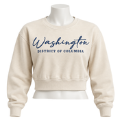 Washington DC Women’s Cropped Crewneck Sweatshirt