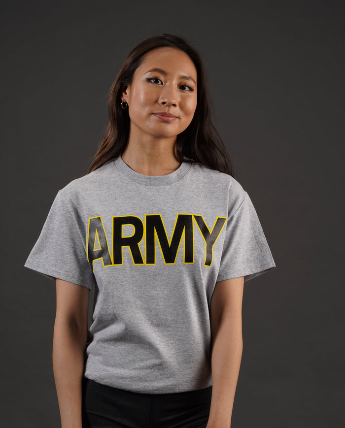 ADULT TEE ARMY GRAY