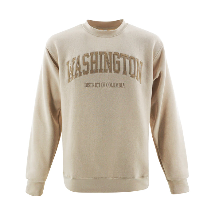 Washington, DC Crewneck Sweatshirt – Sand