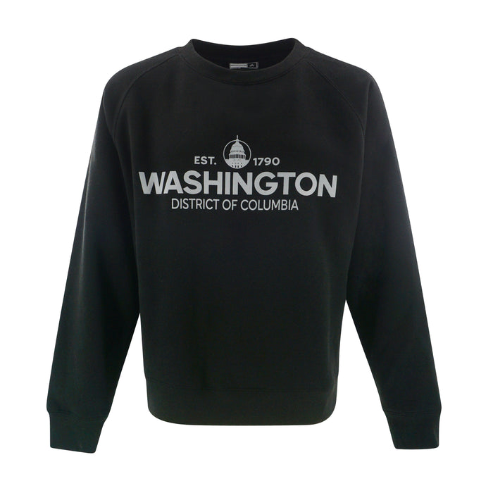 Washington DC Crewneck – Black or Deep Forest Green