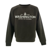 Washington DC Crewneck – Black or Deep Forest Green