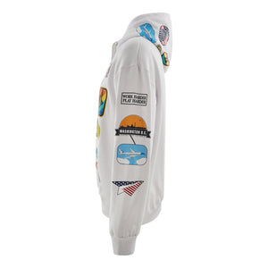 Washington DC Patchwork Hoodie – White or Black
