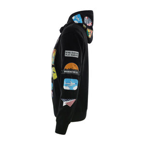 Washington DC Patchwork Hoodie – White or Black