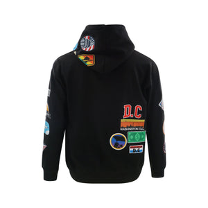 Washington DC Patchwork Hoodie – White or Black