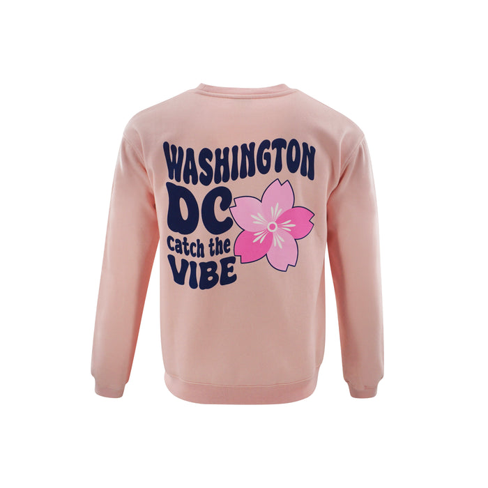 Washington DC “Catch the Vibe” Crewneck – White or Pink