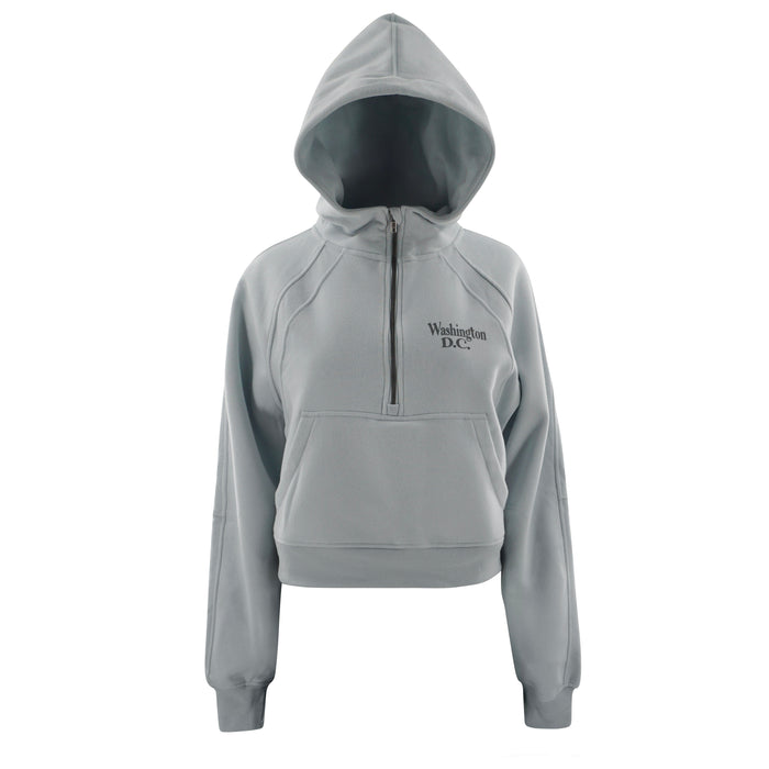 Washington DC Cropped Hoodie – S.Blue