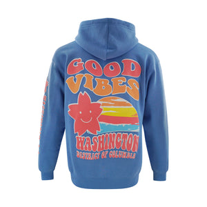 Washington DC “Good Vibes” Hoodie – Carolina Blue