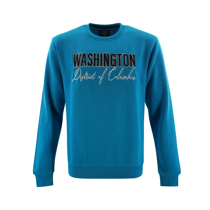Washington DC Crewneck – Turquoise Blue