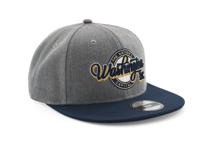 Washington DC Nation's Capital Round Logo- Gray/Navy