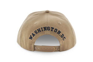 Washington DC Nation's Capital Round Logo- Khaki
