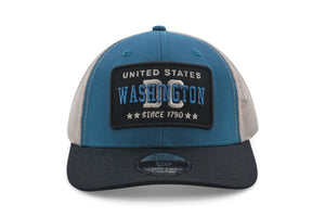 Washington DC Mesh Snapback Hat - Teal/Black