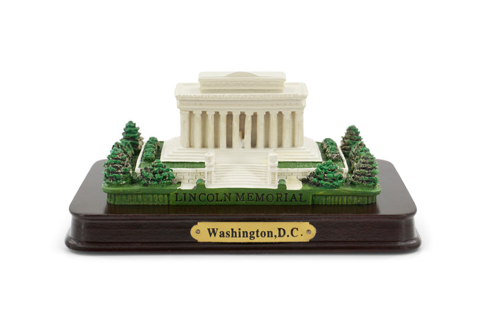 Lincoln Memorial Building with Wood Base Washington DC Souvenirs