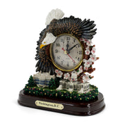 Washington DC Eagle and Cherry Blossom Clock