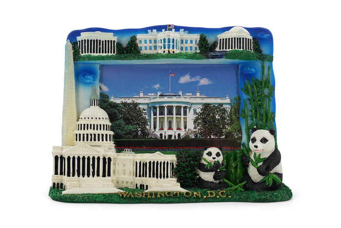 US Capitol & Pandas 3D Picture Frame