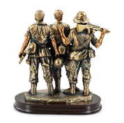 Vietnam Veteran Memorial Statue Figurine The Three Soldiers