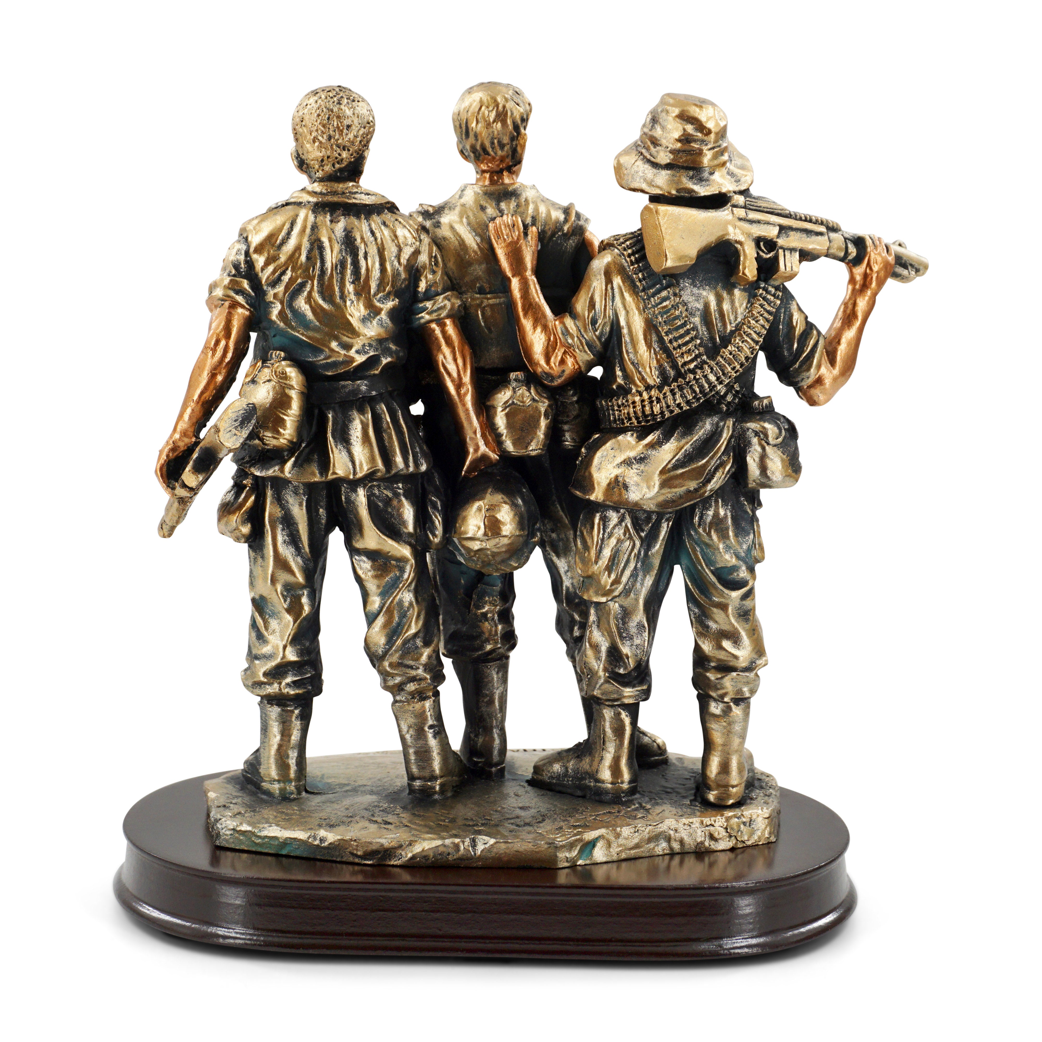 Vietnam Veteran Memorial Statue Figurine The Three Soldiers