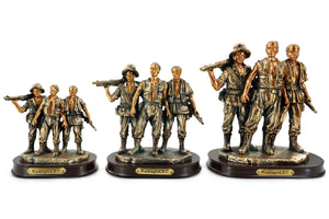 Vietnam Veteran Memorial Statue Figurine The Three Soldiers