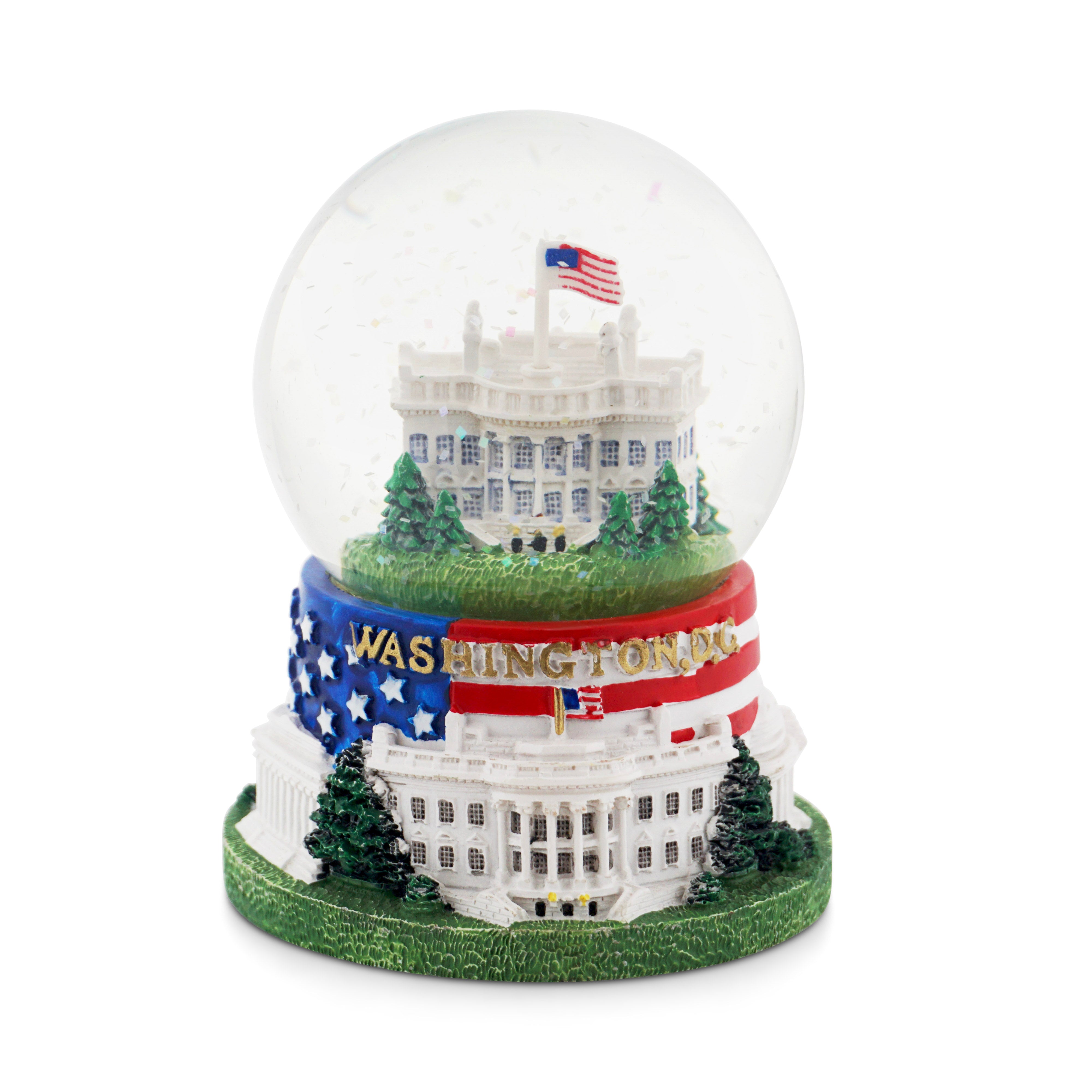 White House Flag Snow Globe - Small/Medium