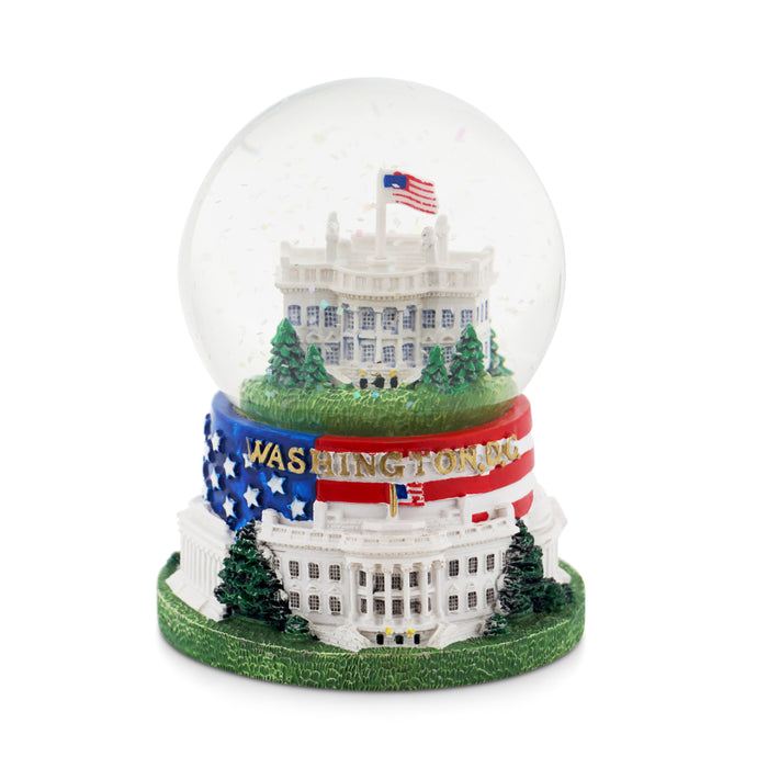 White House Flag Snow Globe - Meduim