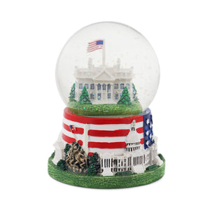 White House Flag Snow Globe - Meduim