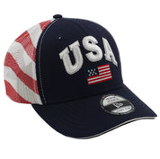 USA Trucker Cap – Blue with Star Mesh Back