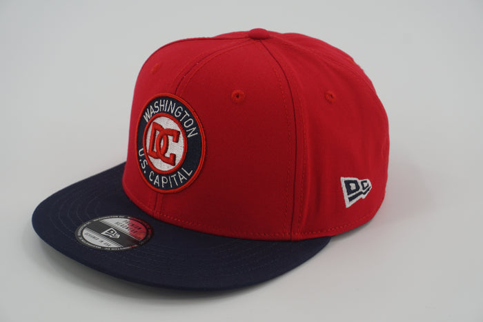 Washington DC Round Patch Snapback – Red/Navy