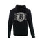 Black hoodie with white embroidered FBI logo on the front.
