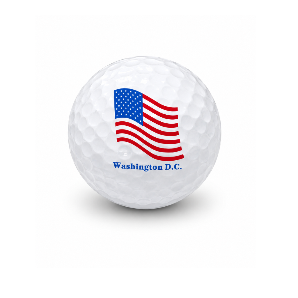 Washington D.C. American Flag Golf Ball Souvenir