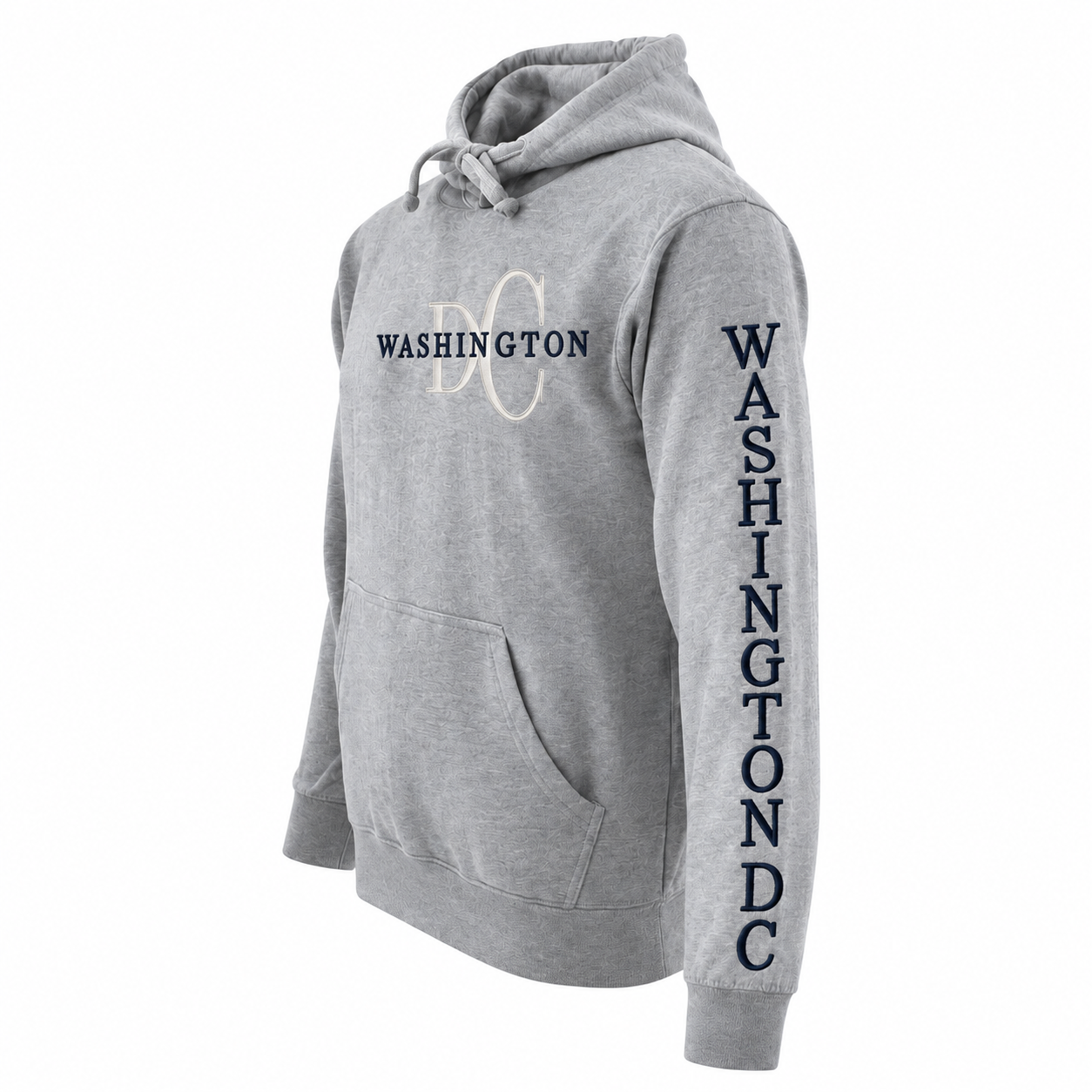 Washington DC Grey Monogram Pullover Hoodie