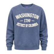 Washington DC "1790" Puff Print Crewneck