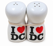 I Love DC Salt & Pepper Shaker Kitchen Souvenir Set