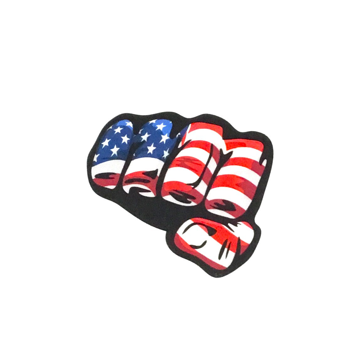 American Flag Fist Sticker