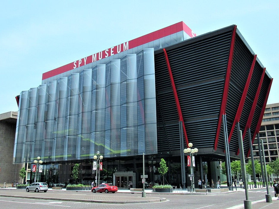 International Spy Museum near Abe’s Gifts DC L’Enfant Plaza store, featuring exhibits about espionage, intelligence, and real-life spies.